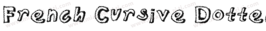 French Cursive Dotted字体转换